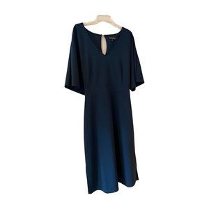 Navy Eloquii Dress - Classic Tailoring Perfect for Office/Work
